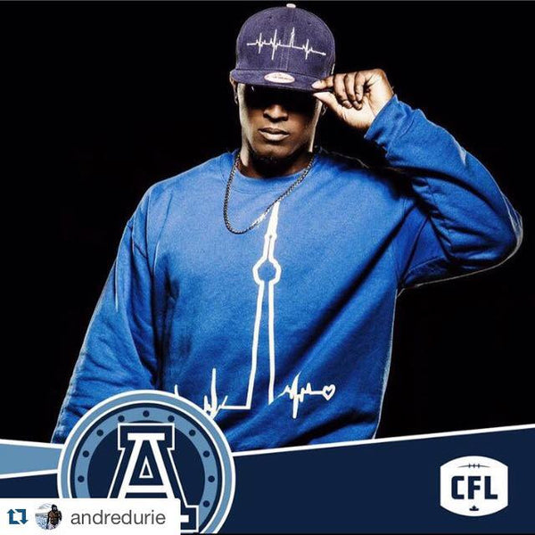 Andre Durie from the Toronto Argos Reppin HBTO