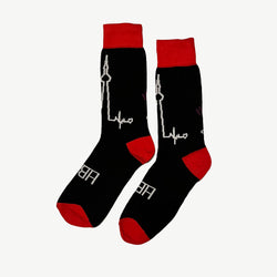 HeartBeats T.O. Cardinal Socks